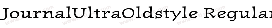 JournalUltraOldstyle Regular字体转换